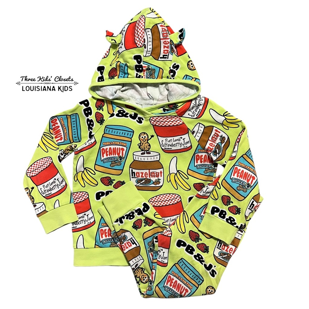Purl Lamb 3/4T PB&J Hoodie & Jogger Pants Set